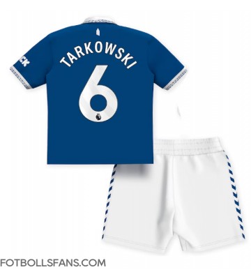 Everton James Tarkowski #6 Replika Hemmatröja Barn 2023-24 Kortärmad (+ Korta byxor)